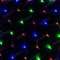 Гирлянда сетка LED LW-3-6 240 лампочек, прозрачный провод 2*2,5 цветной