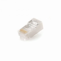 Штекер 8p8c (RJ45) cat 5e, PLUG5SP/10, экран, контакты 30 микрон (уп. 10 шт.), цена за уп-ку