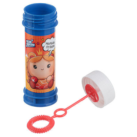 Мыльные пузыри "Русские Супергерои", BY, 50мл, мыльный раствор, пластик, 6 дизайнов