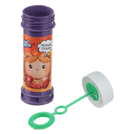 Мыльные пузыри "Русские Супергерои", BY, 50мл, мыльный раствор, пластик, 6 дизайнов