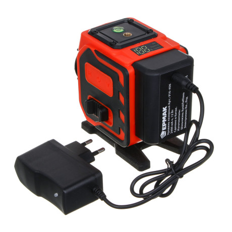 ЕРМАК Уровень лазерный 12 лучей (3D),2АКБ+ЗУ,экран зарядки, пульт,кронтшейн,платформа, сумка чехол