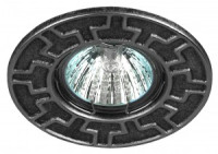 ЭРА ST5 CH/BK св-к  штампованный MR16,12V/220V, 50W черный/хром (100/2800)