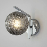 Eurosvet бра G9 1x5W 130х0х188 металл хром/дымчатый Shape 70132/1 a056319