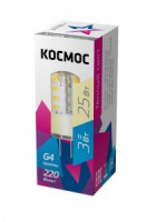 &quot;Космос G4 220V 3W(220lm) 3000K 2K 43x15 LksmLED3wJCG4220v30