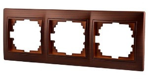 "Lezard Мира рамка 3 мест. (б/вст, горизонт.) маун (PC) 701-0404/0400-148