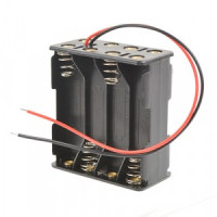 Батареечный отсек ROBITON Bh8xR03 с двумя проводами PK1, 16494