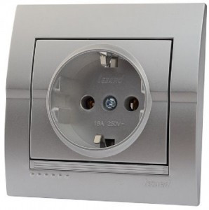 Lezard DERIY роз. СУ 1 мест. 16А (земля) металлик серый