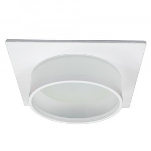 Feron св-к встр. GX53 DL501 квадрат белый  IP20 110х110х48  51087