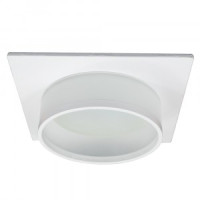 Feron св-к встр. GX53 DL501 квадрат белый  IP20 110х110х48  51087