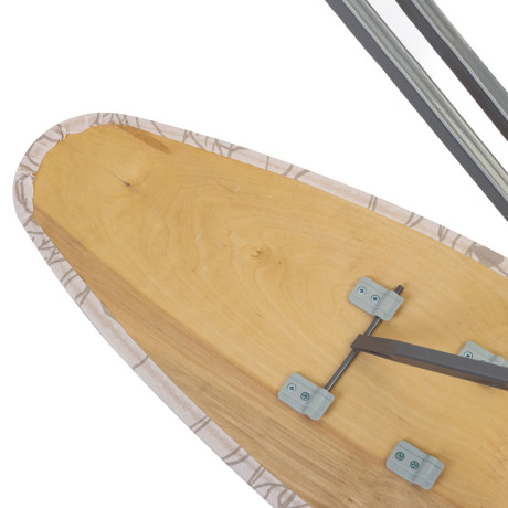 VETTA Доска гладильная 122х35х80см, фанера подставка под утюг с термоустойчивыми вст., удл. 1,6м, Н3