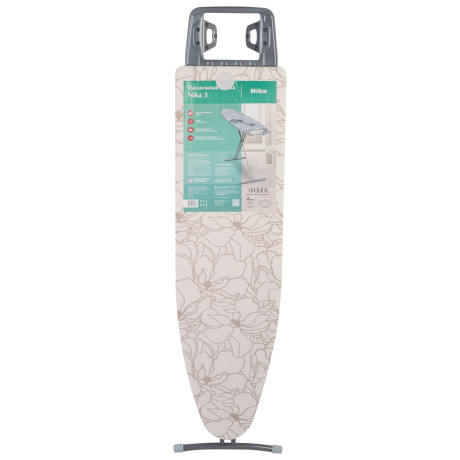 VETTA Доска гладильная 122х35х80см, фанера подставка под утюг с термоустойчивыми вст., удл. 1,6м, Н3