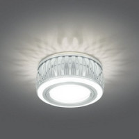 Gauss BL094 св-к встр. 3W MR16 Круг с подсветкой 3000K 2K GU5.3 Белый/Белый