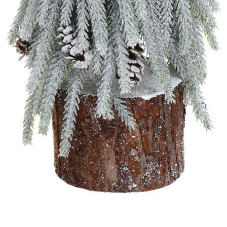 СНОУ БУМ Елочка литая 100% РЕ, шишка, деревянная основа, 39 см, 26-68