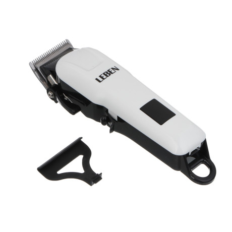 LEBEN Машинка для стрижки волос, 4 насадки: 3/7/9/12мм, Li-ion 3,7в/1200мАч, USB