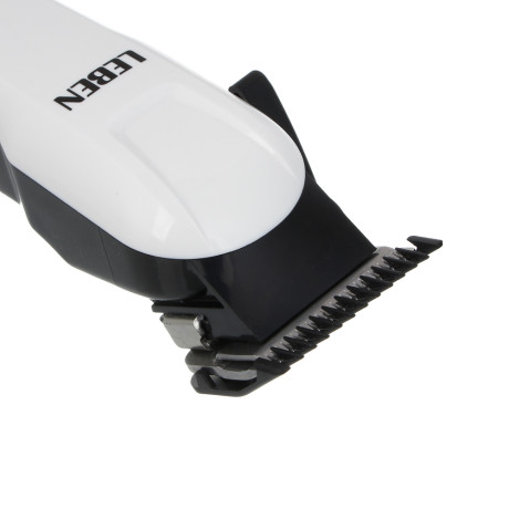 LEBEN Машинка для стрижки волос, 4 насадки: 3/7/9/12мм, Li-ion 3,7в/1200мАч, USB