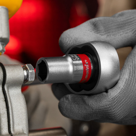 Головка торцевая, 13 мм, шестигранная, CrV, под квадрат 1/2, хромированная Matrix