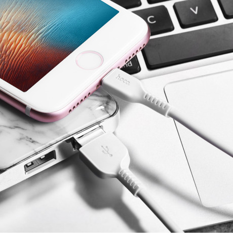 hoco. Кабель для зарядки модель X20, USB-IP 3м, цвет: белый