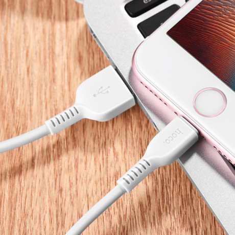 hoco. Кабель для зарядки модель X20, USB-IP 3м, цвет: белый
