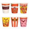 Набор бумажных стаканов Ожившая еда, 6 шт*250 мл