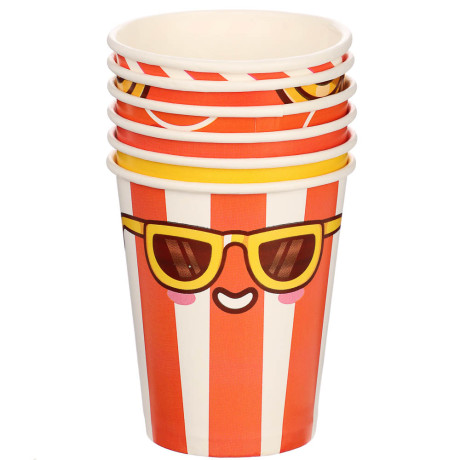 Набор бумажных стаканов Ожившая еда, 6 шт*250 мл