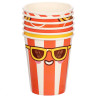 Набор бумажных стаканов Ожившая еда, 6 шт*250 мл
