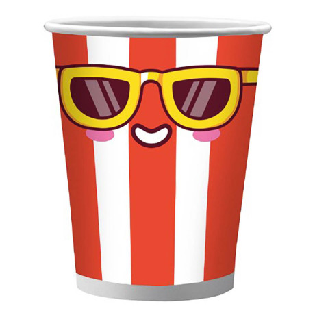 Набор бумажных стаканов Ожившая еда, 6 шт*250 мл