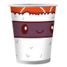 Набор бумажных стаканов Ожившая еда, 6 шт*250 мл