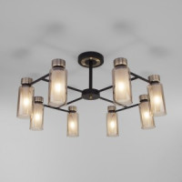 EUROSVET Люстра E14 8x15W 725х380 металл черн/бел/антич бронза/тон-ый Amado 70115/8 a050069