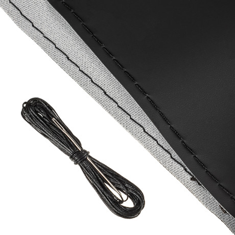 NG Оплетка руля, эко кожа, черная (игла+нить), прошивка