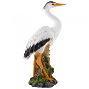 Фигурка садовая "Цапля в камышах" H-60см