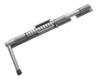 Засов Домарт ДОБРЫНЯ 450мм с пружиной мод.2 б/п d-20мм5)