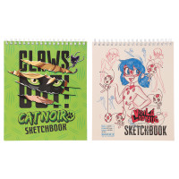 Ледибаг/Супер-Кот Блокнот для зарисовок (скетчбук) 19,5х16,4см, 30л., спираль, тв.подл., &quot;Скетч&quot;