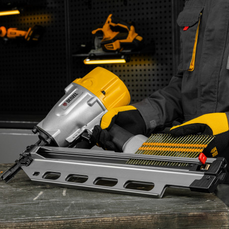 Гвозди для пнев. нейлера (крашен.) длина - 90 мм, диам. - 3,05 мм, 2000 шт. Denzel