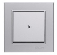 Makel Karea выкл. СУ 1 кл. серебро(проходной) 56065005