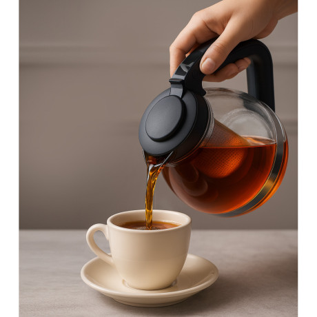 VETTA Чайник заварочный 1500мл, ситечко из нержавеющей стали, стекло, полипропилен