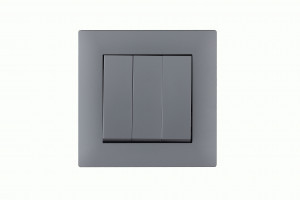 MAKEL Karea Rizz выкл. СУ 3 кл. СЕРЕБРЯНЫЙ 88065091