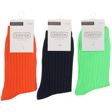 GALANTE Носки мужские р.27-29, 85% хлопок,10% полиэстер, 5% спандекс, 1-2 диз, НВ22-10