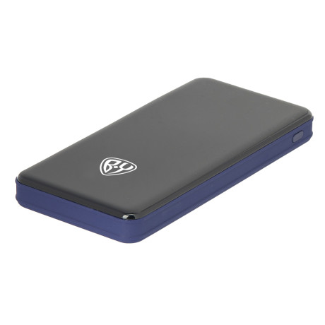 BY Аккумулятор мобильный, 10000 мАч, 2xUSB, 2А, дисплей, синий