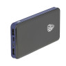 BY Аккумулятор мобильный, 10000 мАч, 2xUSB, 2А, дисплей, синий