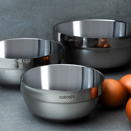 SATOSHI Салатник с двойными стенками 18см, нерж.сталь
