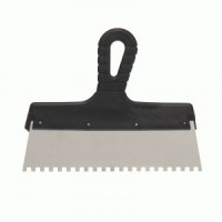 REXANT Шпатель фасадный 250 мм зуб 6х6 нержавеющая сталь, пластмассовая ручка 89-0223