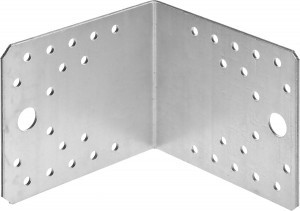 Крепежный угол ЗУБР "МАСТЕР", 90х105х105мм, 1шт