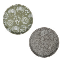 Поднос круглый с антискользящим покрытием, d27,5см, &quot;Катания&quot;, 2 дизайна