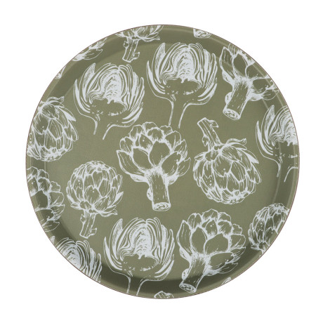 Поднос круглый с антискользящим покрытием, d27,5см, "Катания", 2 дизайна