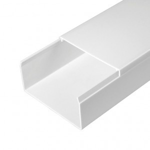 Промрукав Кабель-канал белый 2-й замок в п/э 80х40 (30м/уп) цена за 1м 0580401