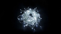 Feron Гирлянда-бахрома ул. 240LED 5000K (4K) 5,3м, IP44 прозр.провод 3м, соед.5шт, CL23 32349
