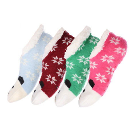 GALANTE Носки с иск.мехом укороченные, р.23-25, 93% полиэстер,7% эластан, 4 цв.