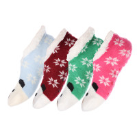 GALANTE Носки с иск.мехом укороченные, р.23-25, 93% полиэстер,7% эластан, 4 цв.