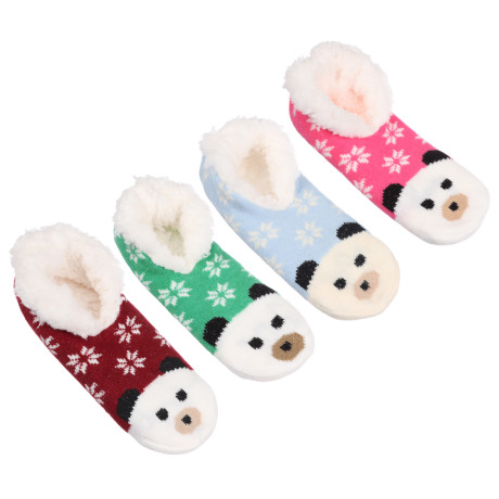 GALANTE Носки с иск.мехом укороченные, р.23-25, 93% полиэстер,7% эластан, 4 цв.