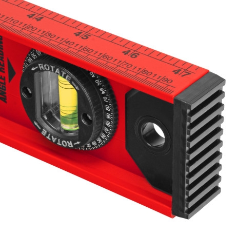 Уровень алюминиевый "Рельс", 1200 мм, 3 глазка, усиленный Matrix